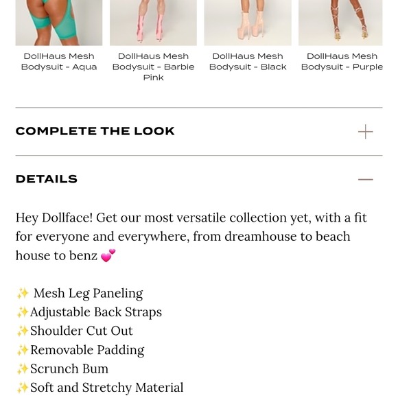 Dollhaus Mesh Bodysuit - Picture 5 of 5